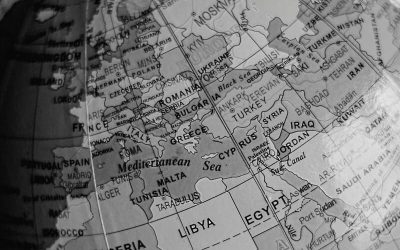 Fragmento de un globo terraqueo