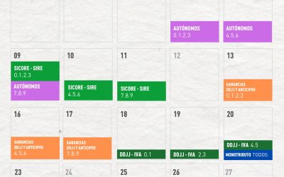 Calendario de vencimientos impositivos de Argentina