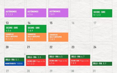 Calendario de vencimientos impositivos