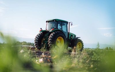 Tractor en el campo