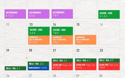calendario de vencimientos impositivos