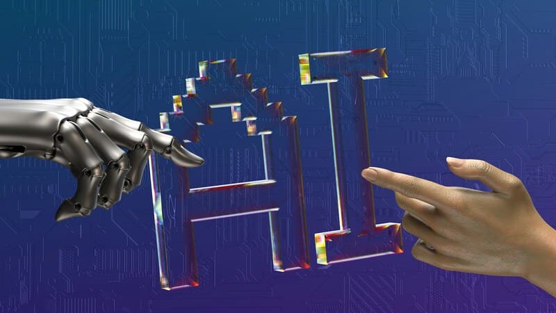 mano robot y humana
